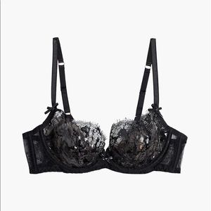 Rare Agent Provocateur Soiree Collection  Deziree Coated Lace And Tulle Set